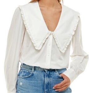 WAYF Esther Collar Blouse